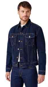 Wrangler Herren Jeans Jacke Blue Black